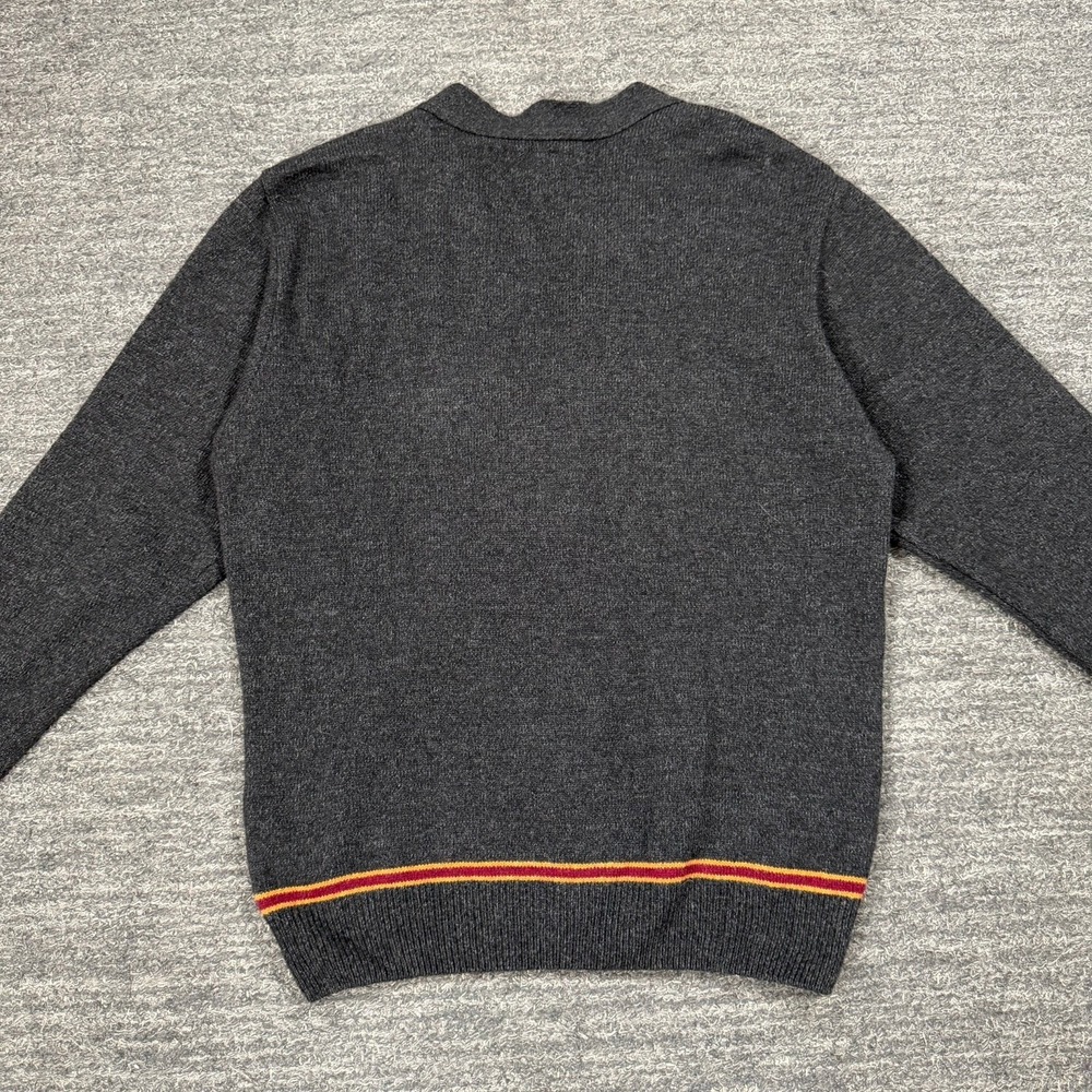 Harry Potter Gryffindor Wool Cardigan Unisex Large Scotland Wizarding World Knit - Picture 8 of 11